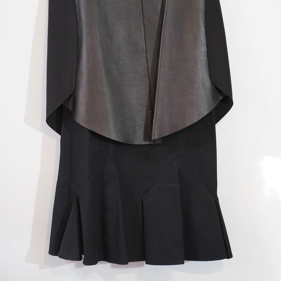 Derek Lam 10 Crosby 2 Piece Black Leather Tank over Spaghetti Strap Under Dress - Picture 8 of 11